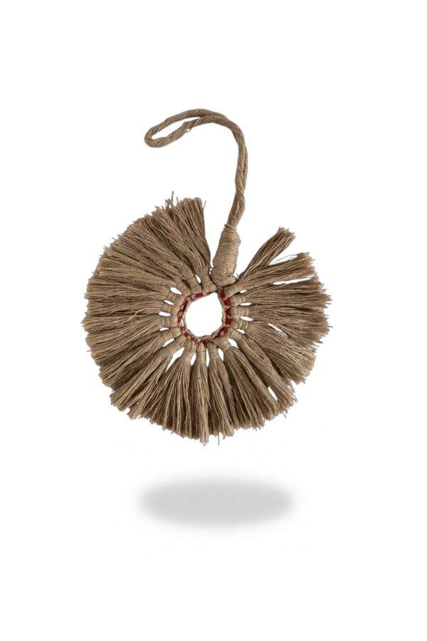 Colgante Artesanal POM POM de 15cm Color Café Vintage 00001